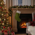 Linen Stocking Christmas Sock with personalization