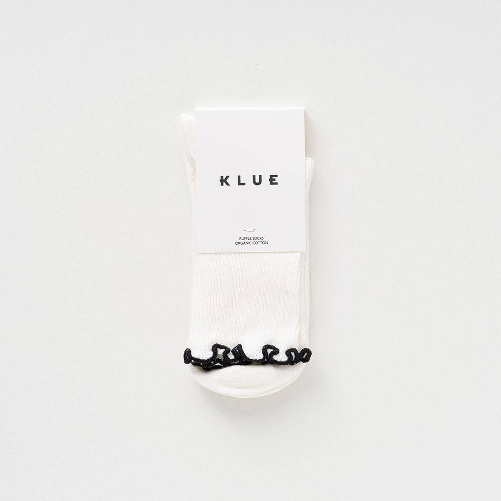 KLUE Organic Cotton Socks with Ruffles | Black