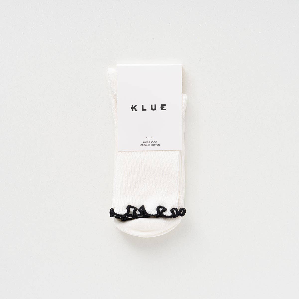 KLUE Organic Cotton Socks with Ruffles | Black