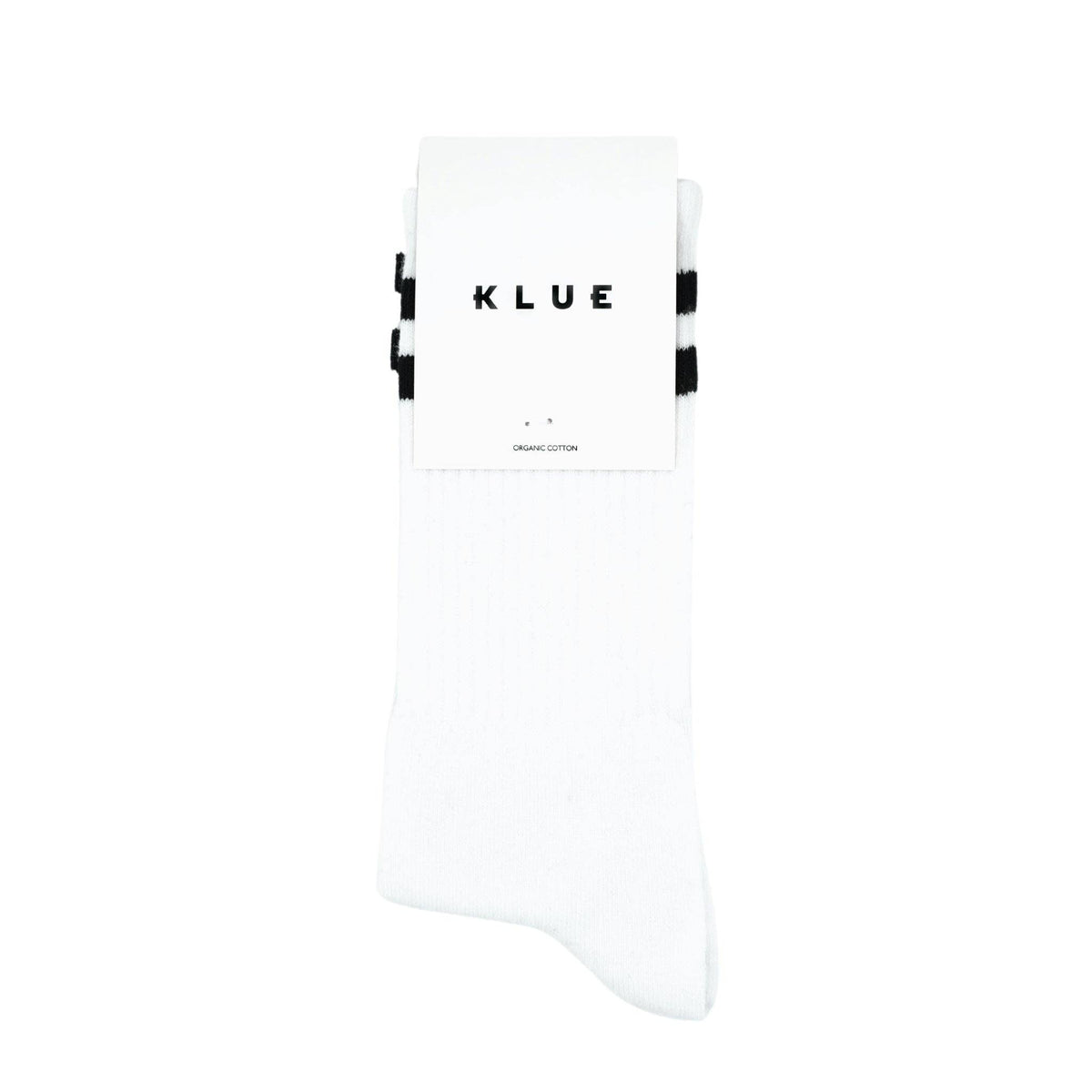 KLUE organic cotton Tennis sport socks | White and black