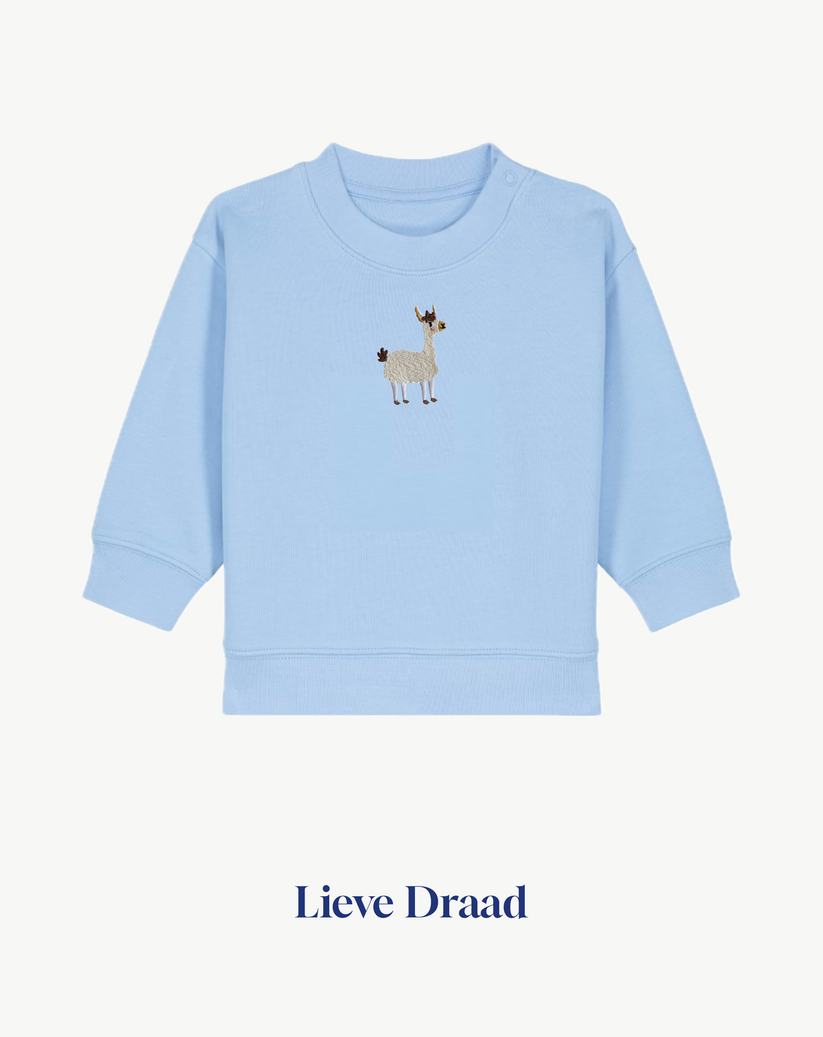Embroidered Llama Kids T-Shirt Hoodie, Sweatshirt