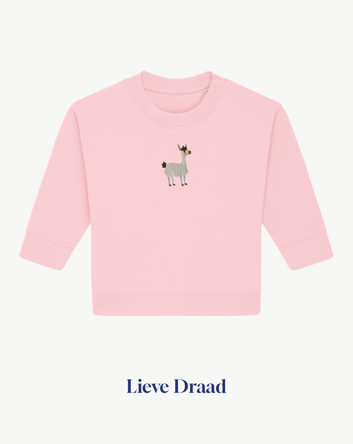 Embroidered Llama Kids T-Shirt Hoodie, Sweatshirt