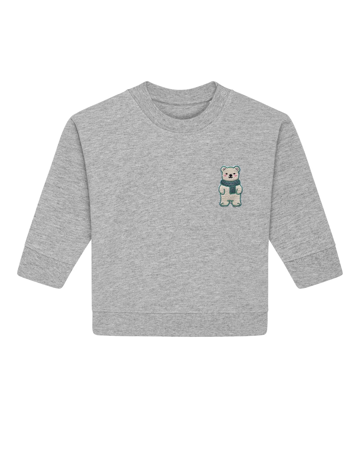 Kids neck sweatshirt “Adorable White Bear”