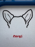 Custom Pet Portrait Line Art T-Shirt — Personalized Outline Dog & Cat Embroidery