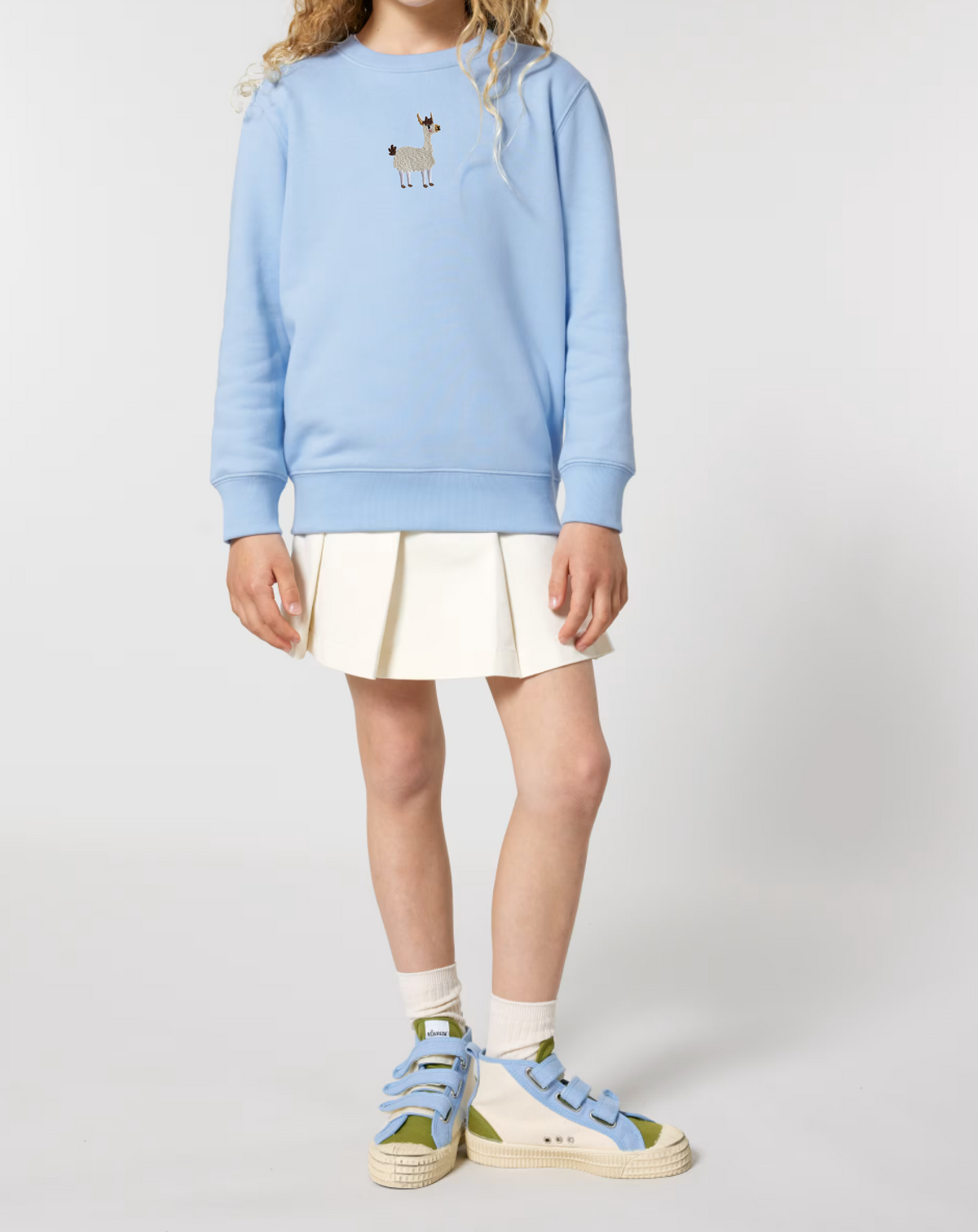Embroidered Llama Kids T-Shirt Hoodie, Sweatshirt