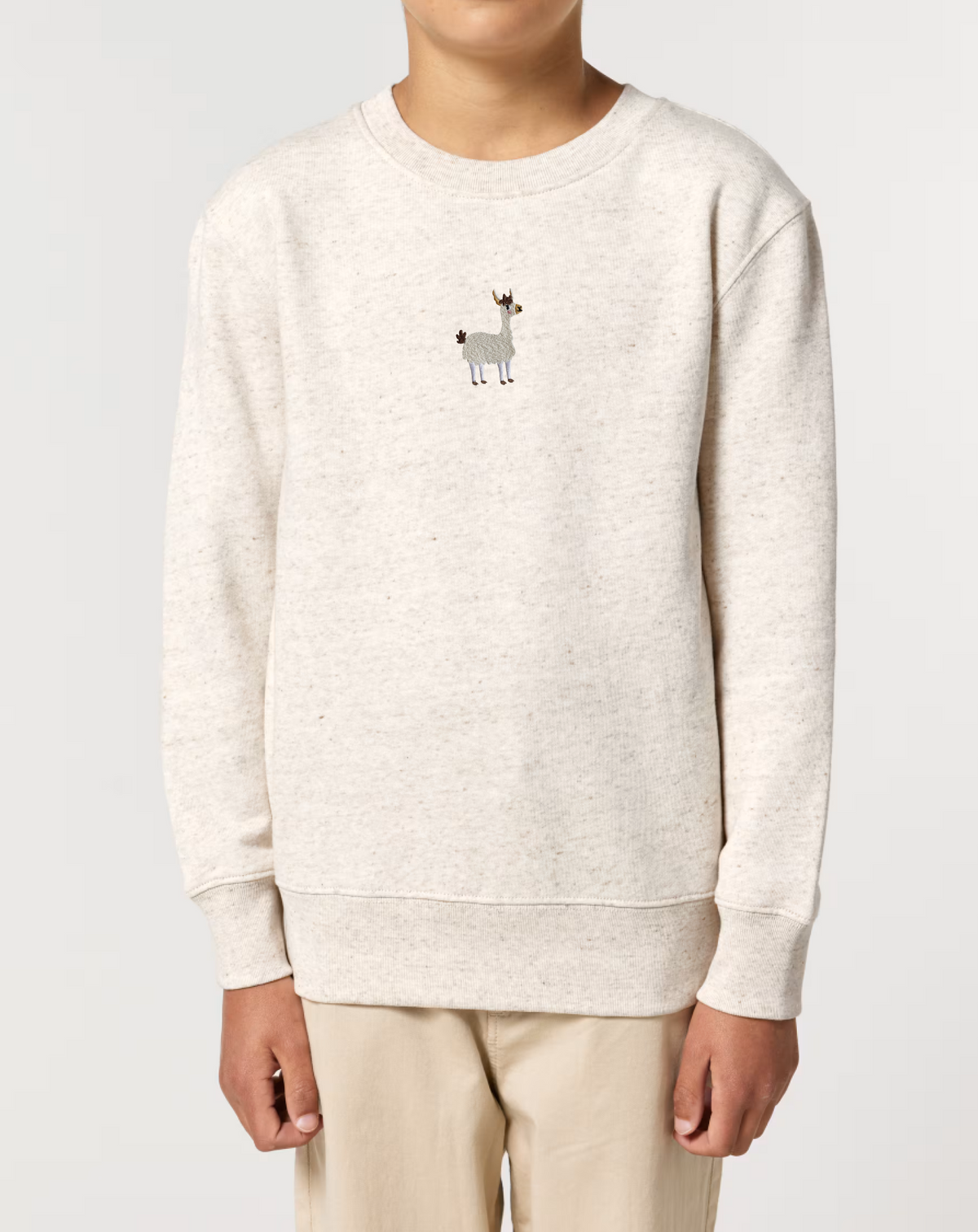 Embroidered Llama Kids T-Shirt Hoodie, Sweatshirt