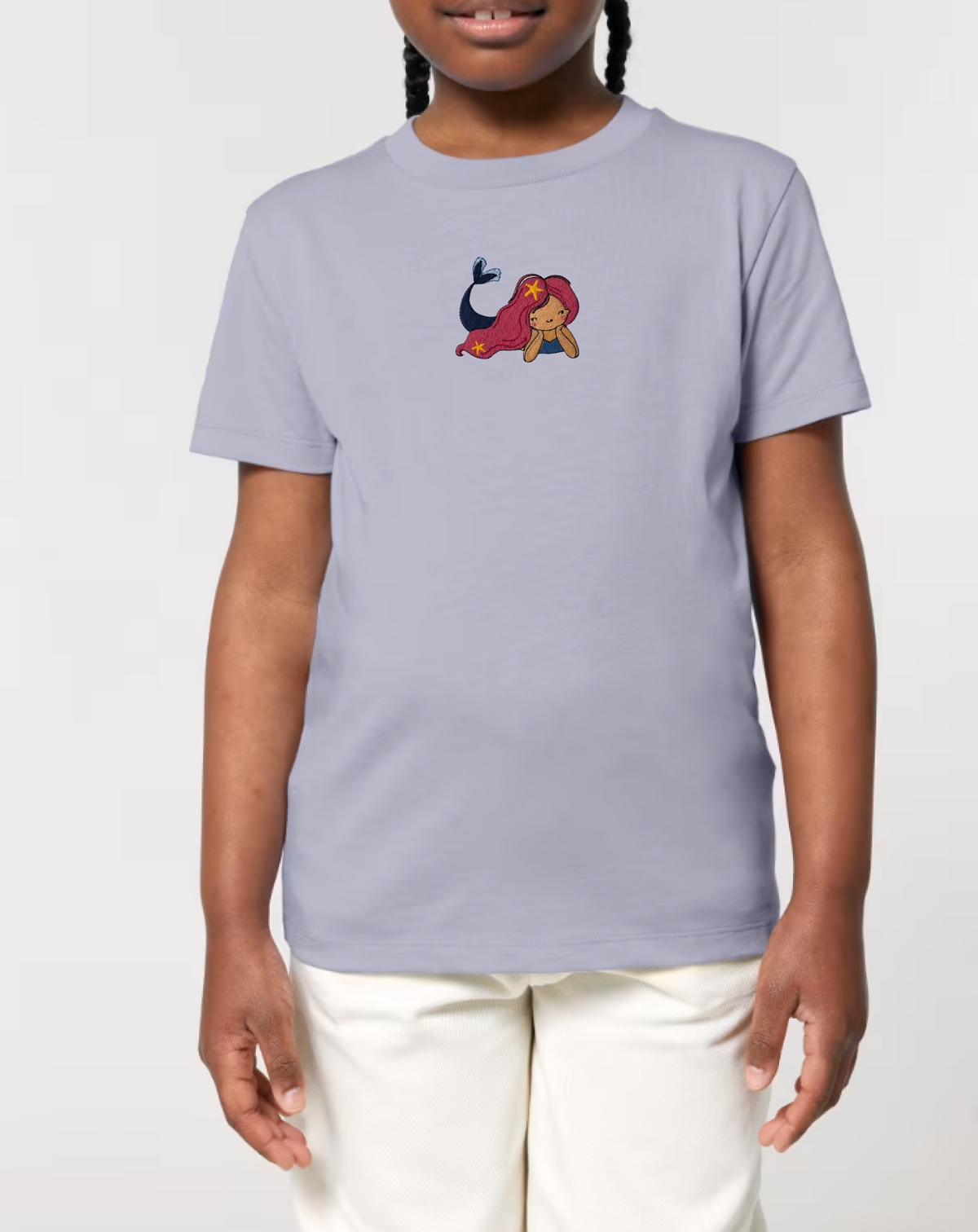 Embroidered Mermaid Kids T-Shirt