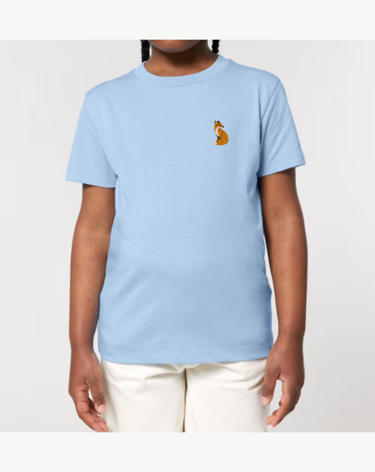 Kids Sweatshirt T-shirt | Fox Embroidery