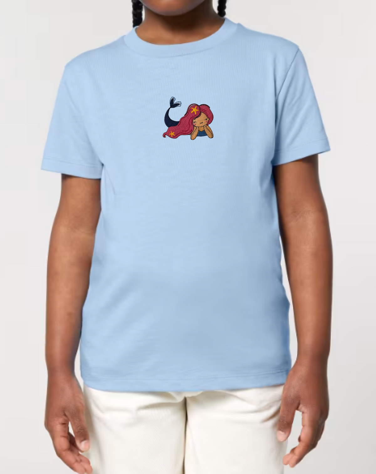 Embroidered Mermaid Kids T-Shirt