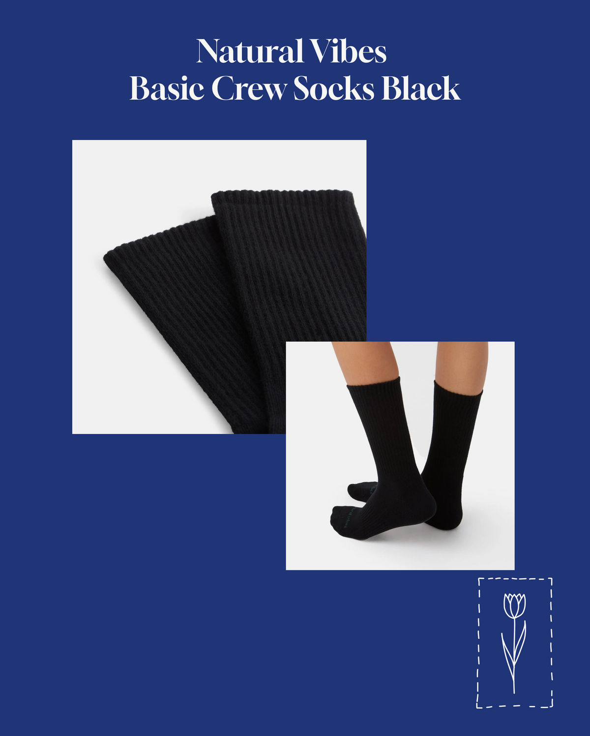 Natural Vibes Custom Embroidered Socks (Halloween outfit)
