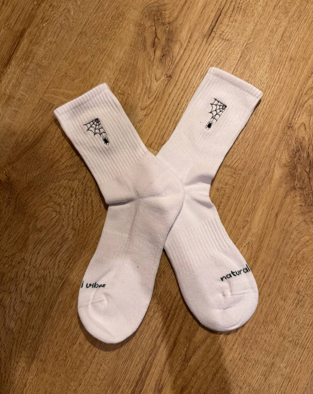 Natural Vibes Custom Embroidered Socks (Halloween outfit)