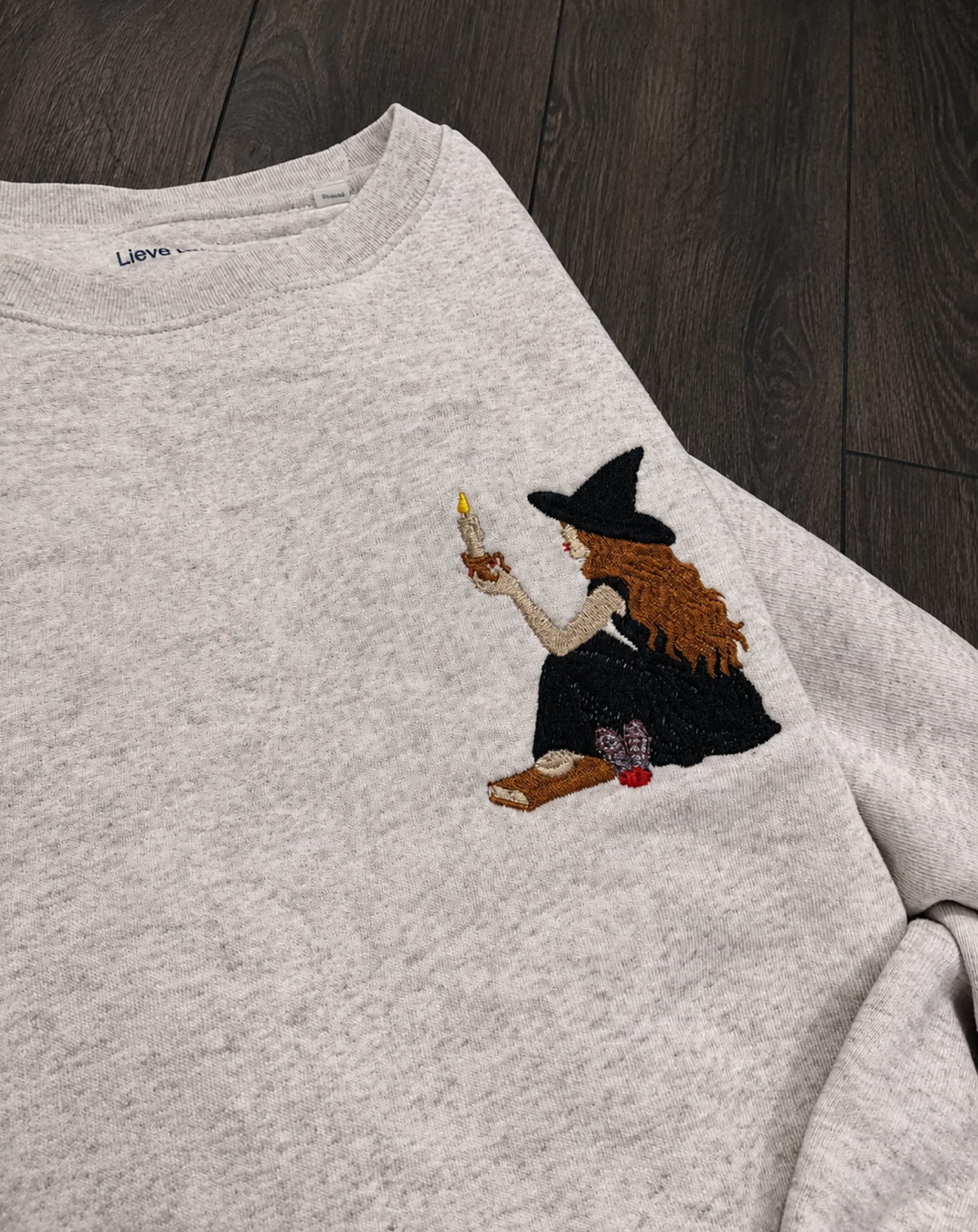 Embroidered Witch Sweatshirt
