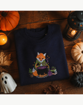 Kids Embroidered Fox makes a magic potion Sweatshirt