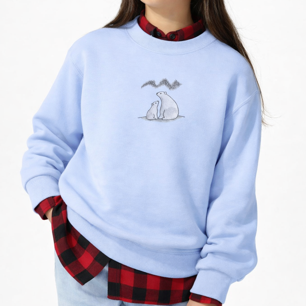 Polar Bear Embroidered Clothing – T-Shirt, Hoodie, Sweatshirt