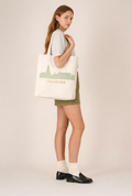 Minimalist Embroidered "HAARLEM" Tote Bag