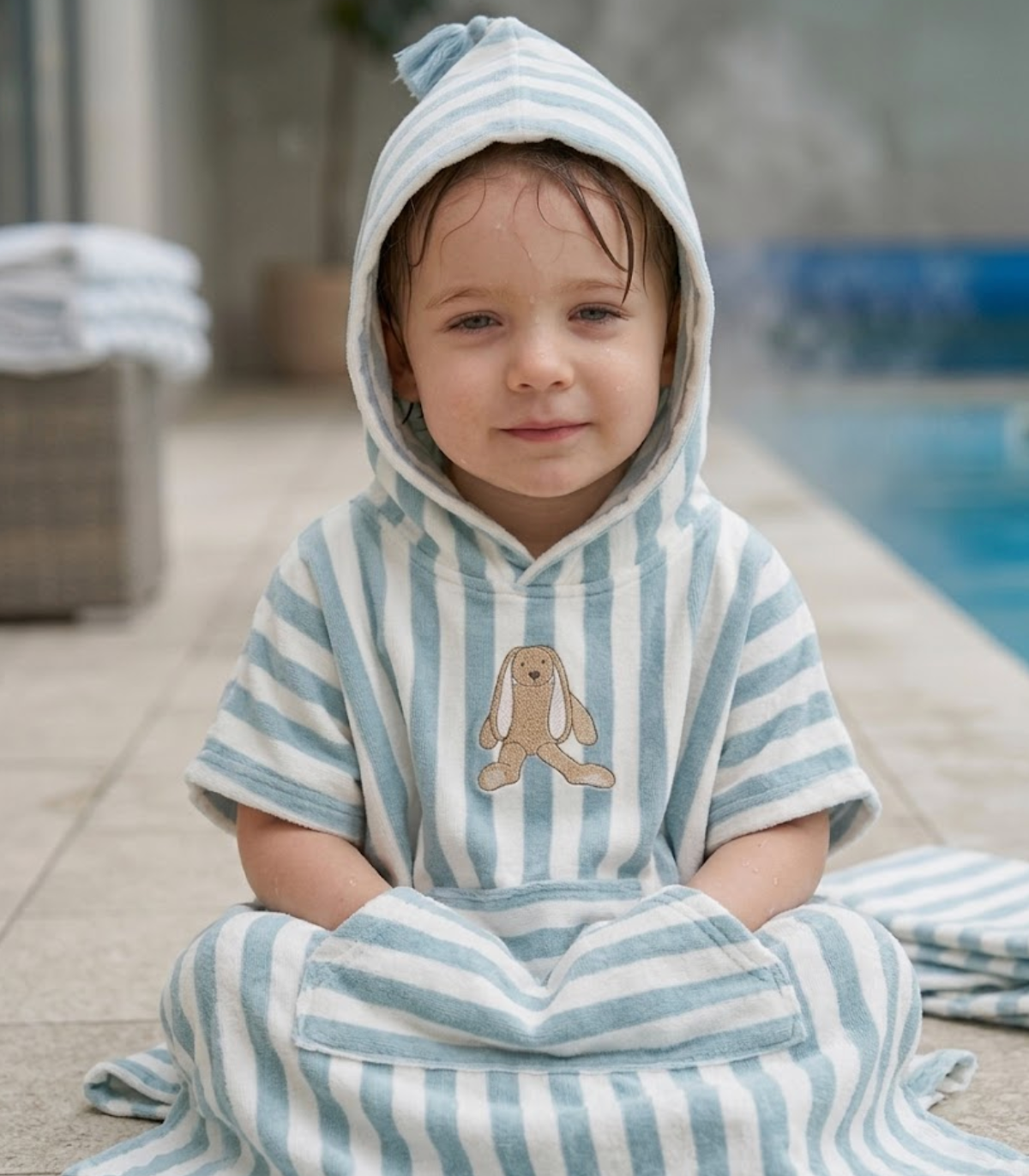 Bath Kids Poncho SUZON (Rose in April)