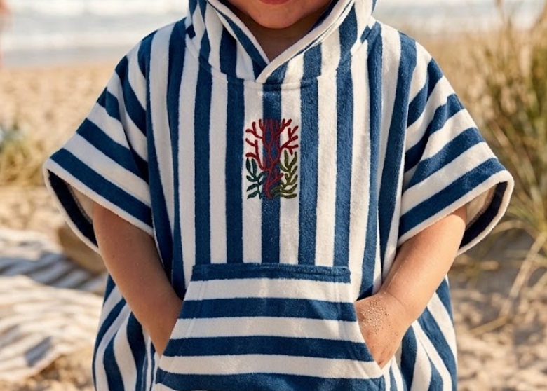 Bath Kids Poncho SUZON (Rose in April)