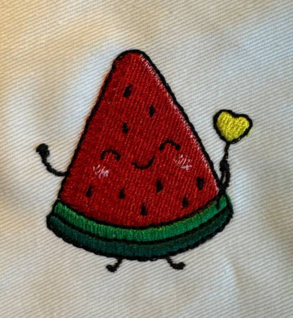 Organic Cotton Kids Watermelon Embroidered T-Shirt – Summer Fruit Apparel