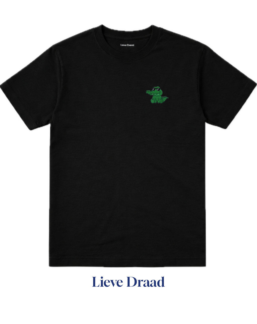Cute Crocodile Embroidered T-Shirt
