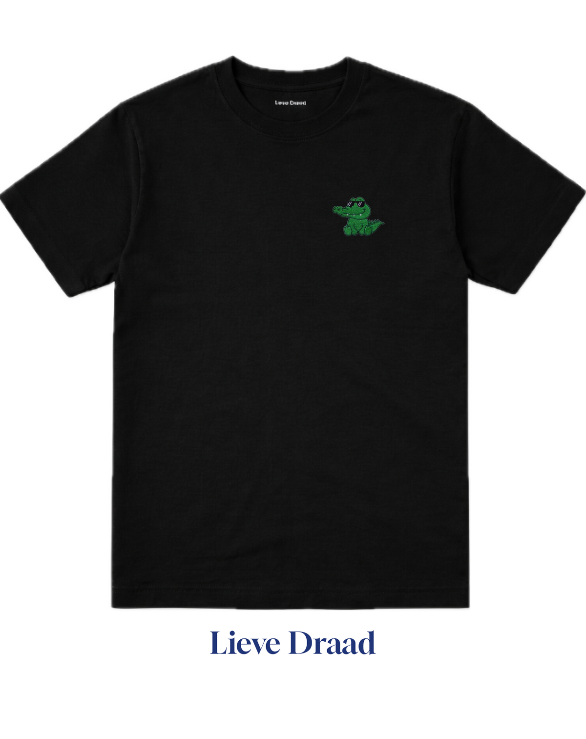 Cute Crocodile Embroidered T-Shirt