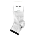 KLUE Organic cotton Quarter Tennis stripes socks | White