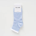 KLUE Organic cotton Quarter Tennis stripes socks | Sky blue