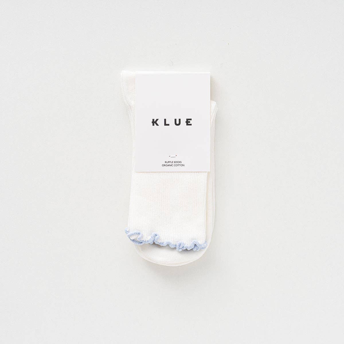 KLUE Organic Cotton Socks with Ruffles | Sky Blue