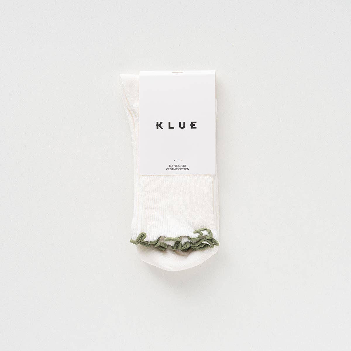 KLUE Organic Cotton Socks with Ruffles | Khaki