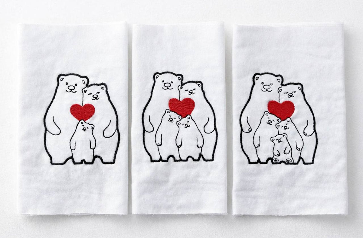 Relaxed Fit Embroidered T-Shirt - Polar Love Collection - 100% Cotton